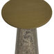 Aditi 22 X 12 inch Antique Brass / Antique Brown End Table